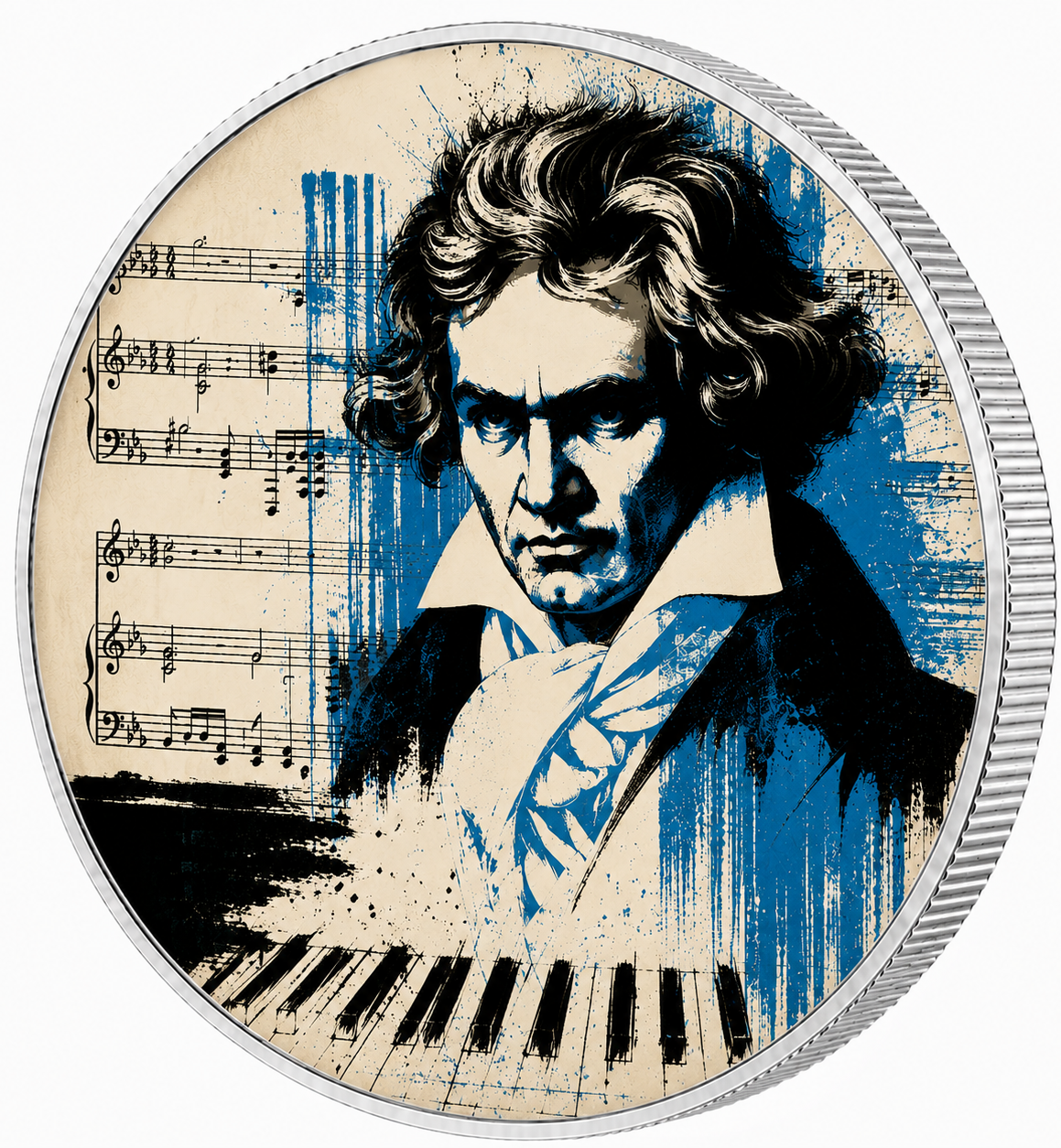 Symphony of Genius, Ag 999 — srebrny rant monety