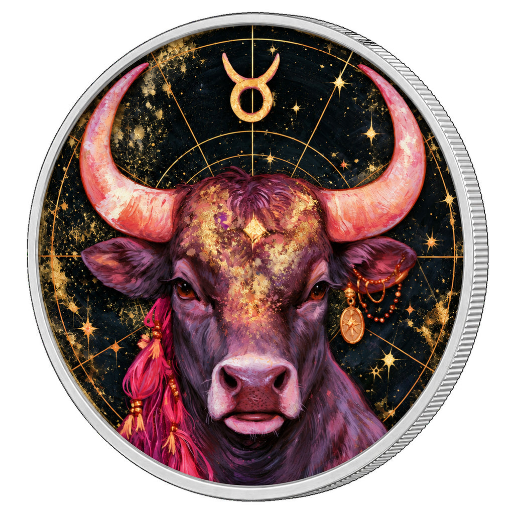 Byk, Ag 999 — srebrny rant monety