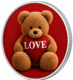Teddy Love, Ag 999 — srebrny rant monety