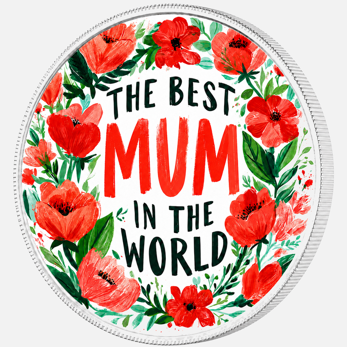 The Best Mum, Ag 999 — srebrny rant monety
