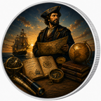 The Great Navigator, Ag 999 — srebrny rant monety