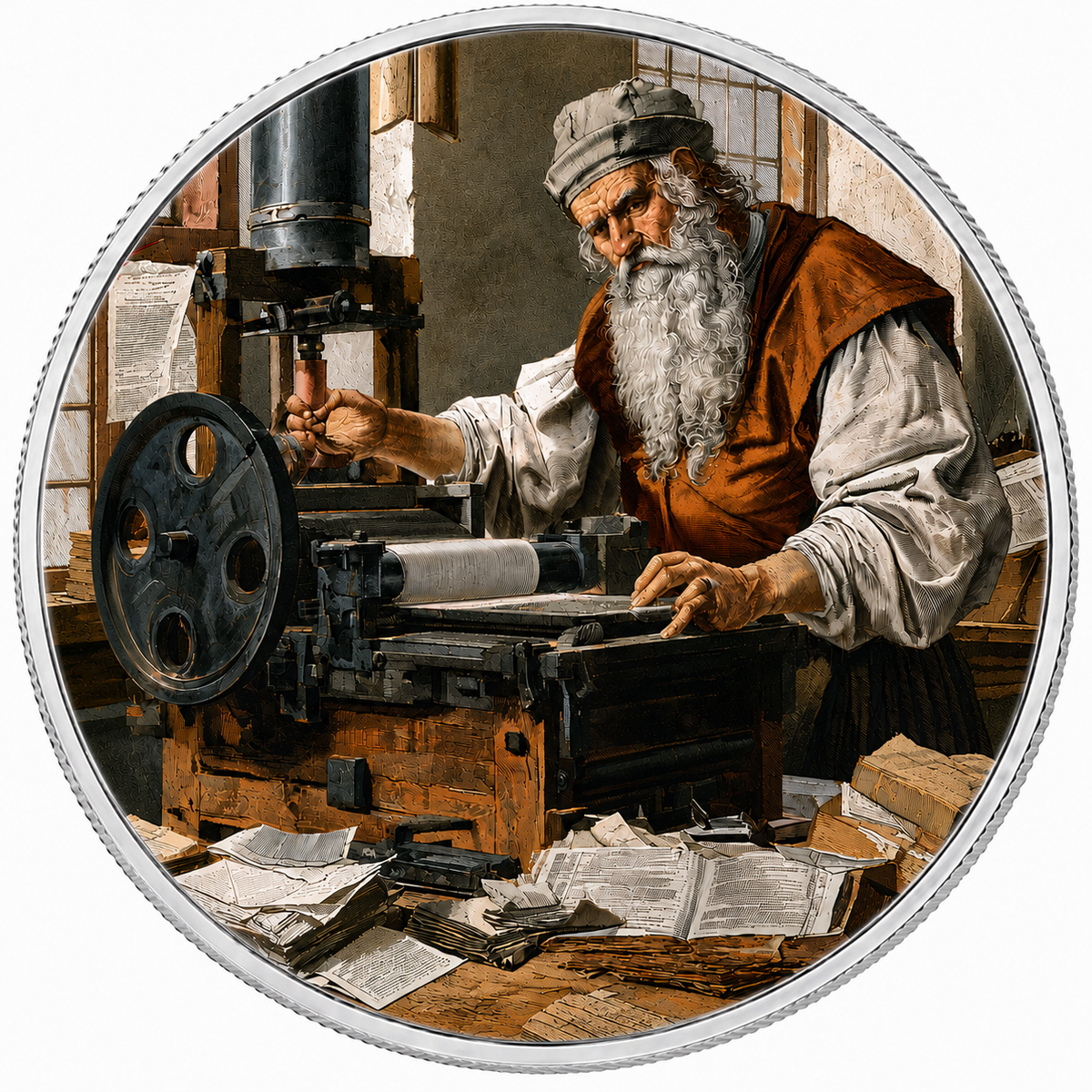 The Printing Revolution, Ag 999 — widok z przodu