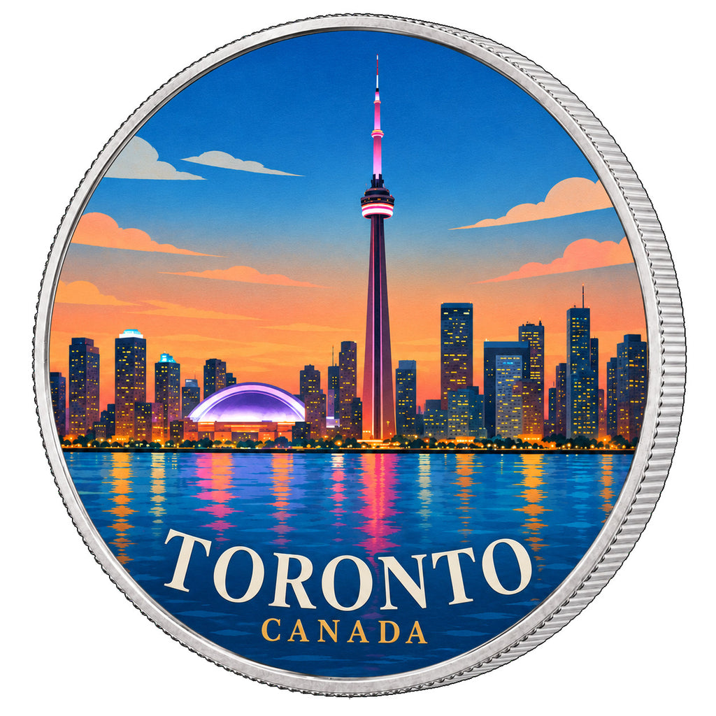 Toronto, Ag 999 — srebrny rant monety