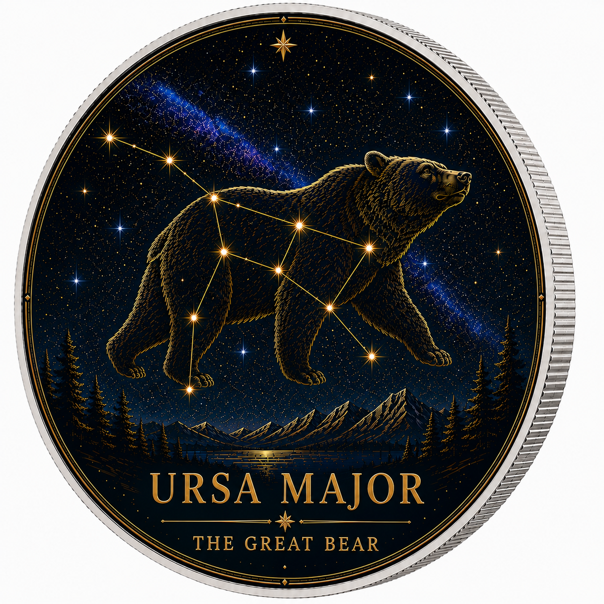 Ursa Major, Ag 999 — srebrny rant monety